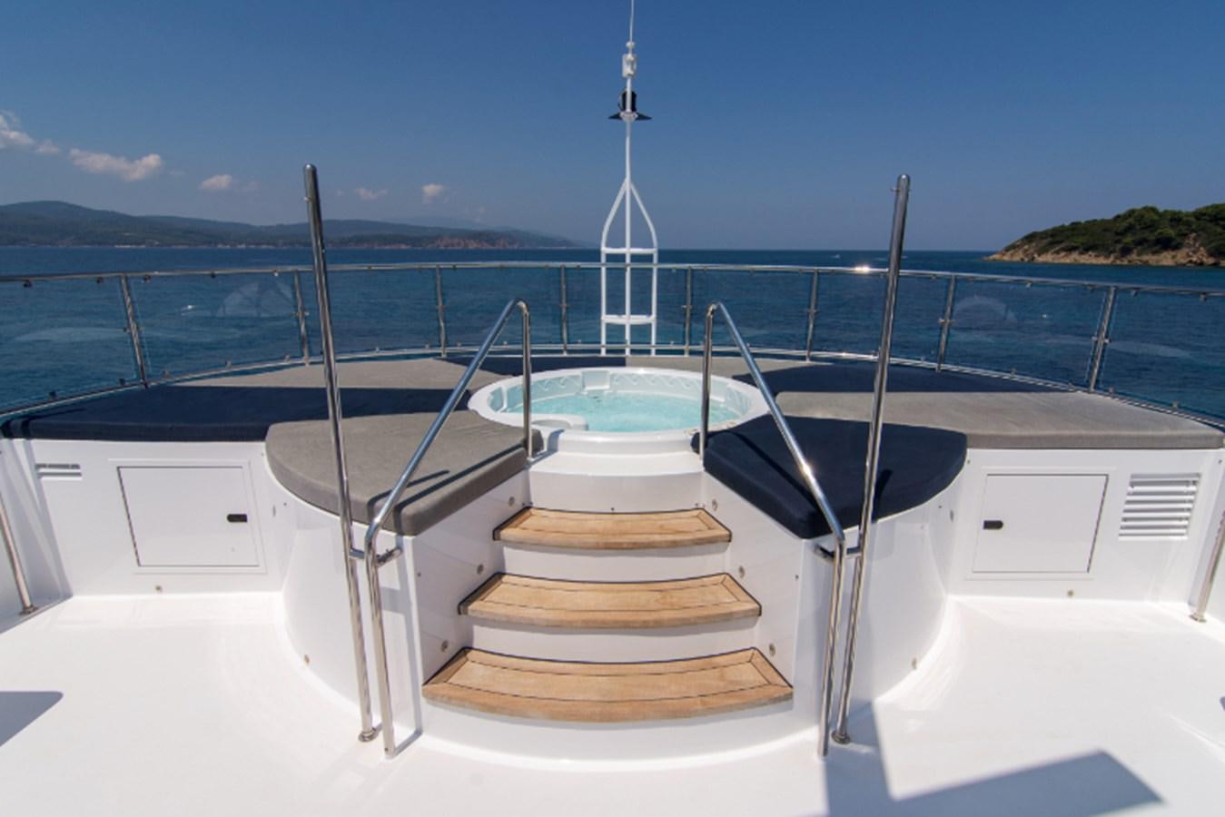 a boat on a deck aboard 4*PUPPIES Yacht for Sale