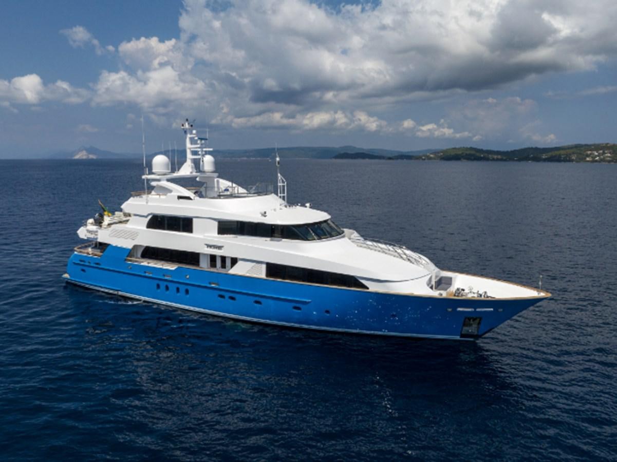 a boat in the water aboard 4*PUPPIES Yacht for Sale
