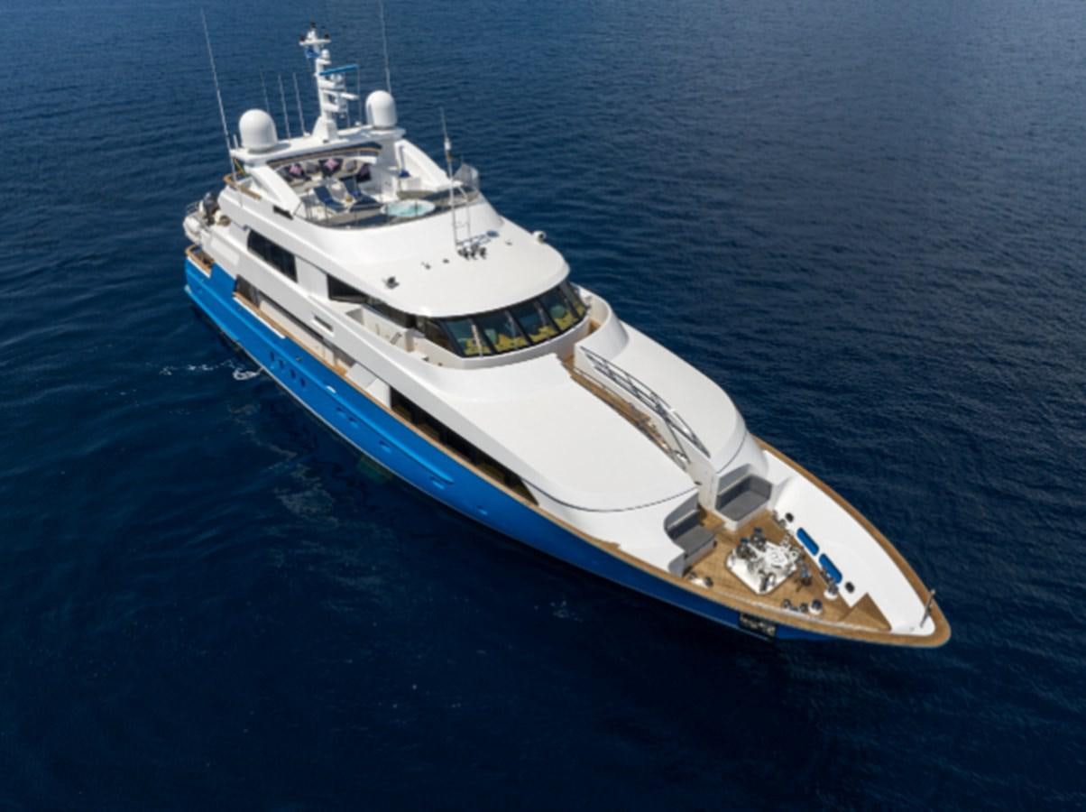 a white boat in the water aboard 4*PUPPIES Yacht for Sale