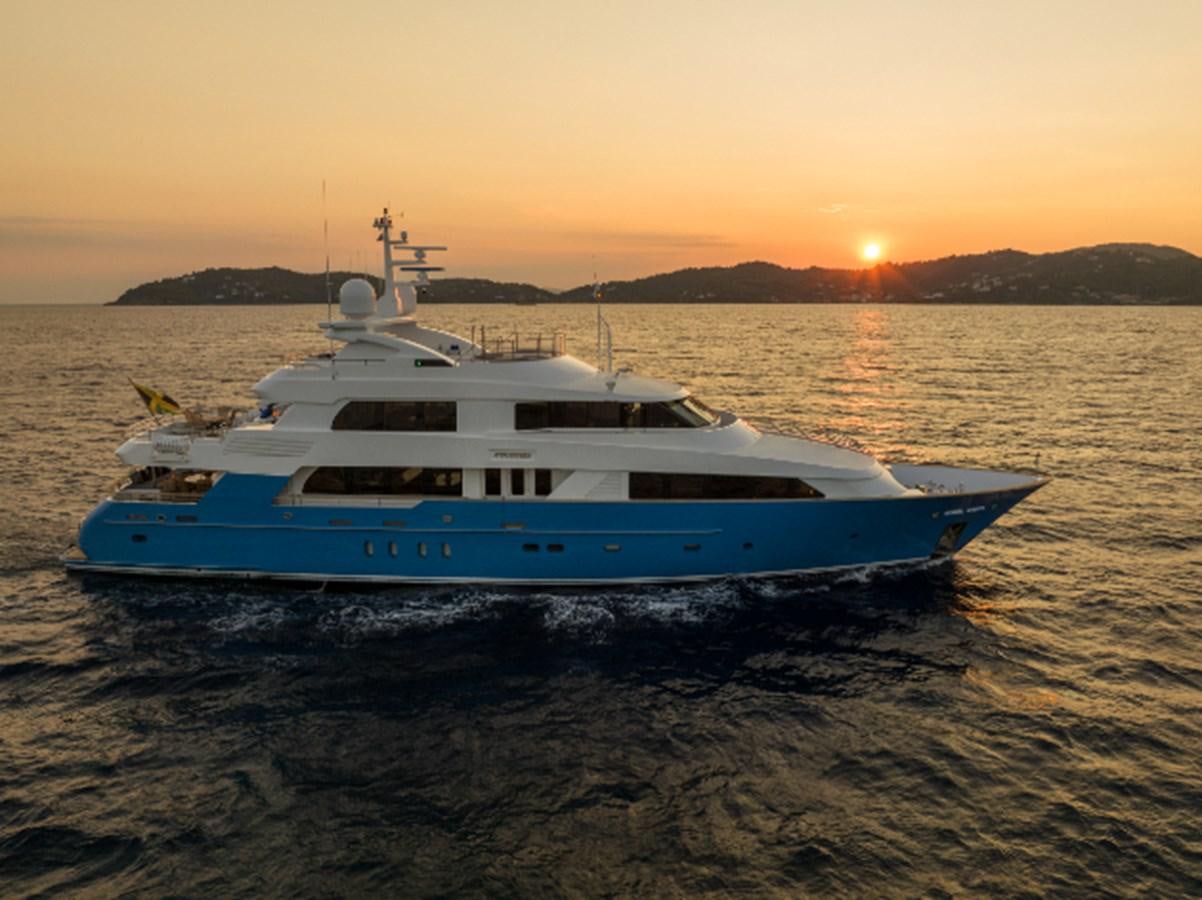 a boat on the water aboard 4*PUPPIES Yacht for Sale