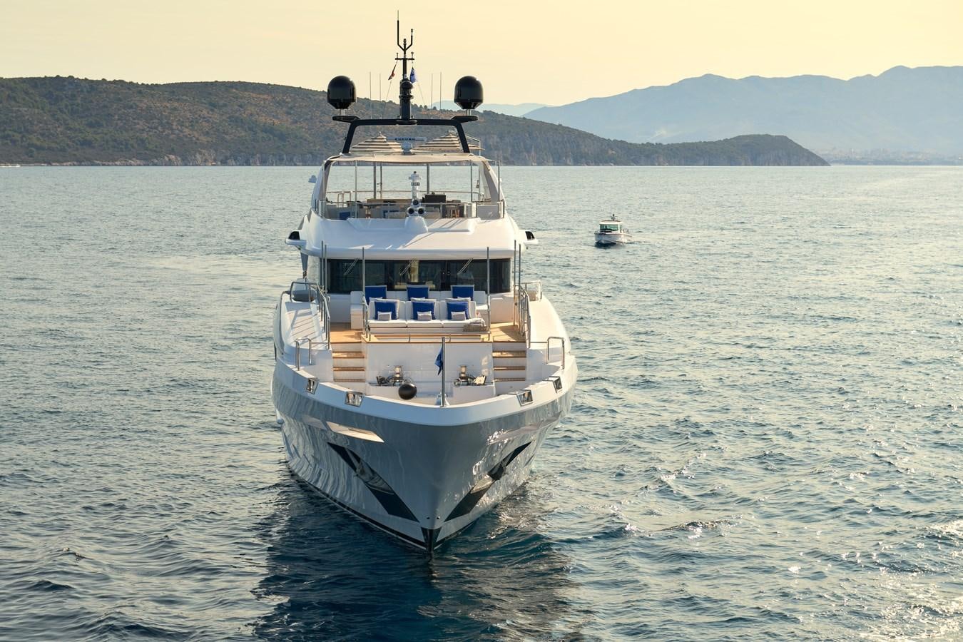 a boat sailing in the sea aboard UNY Yacht for Sale