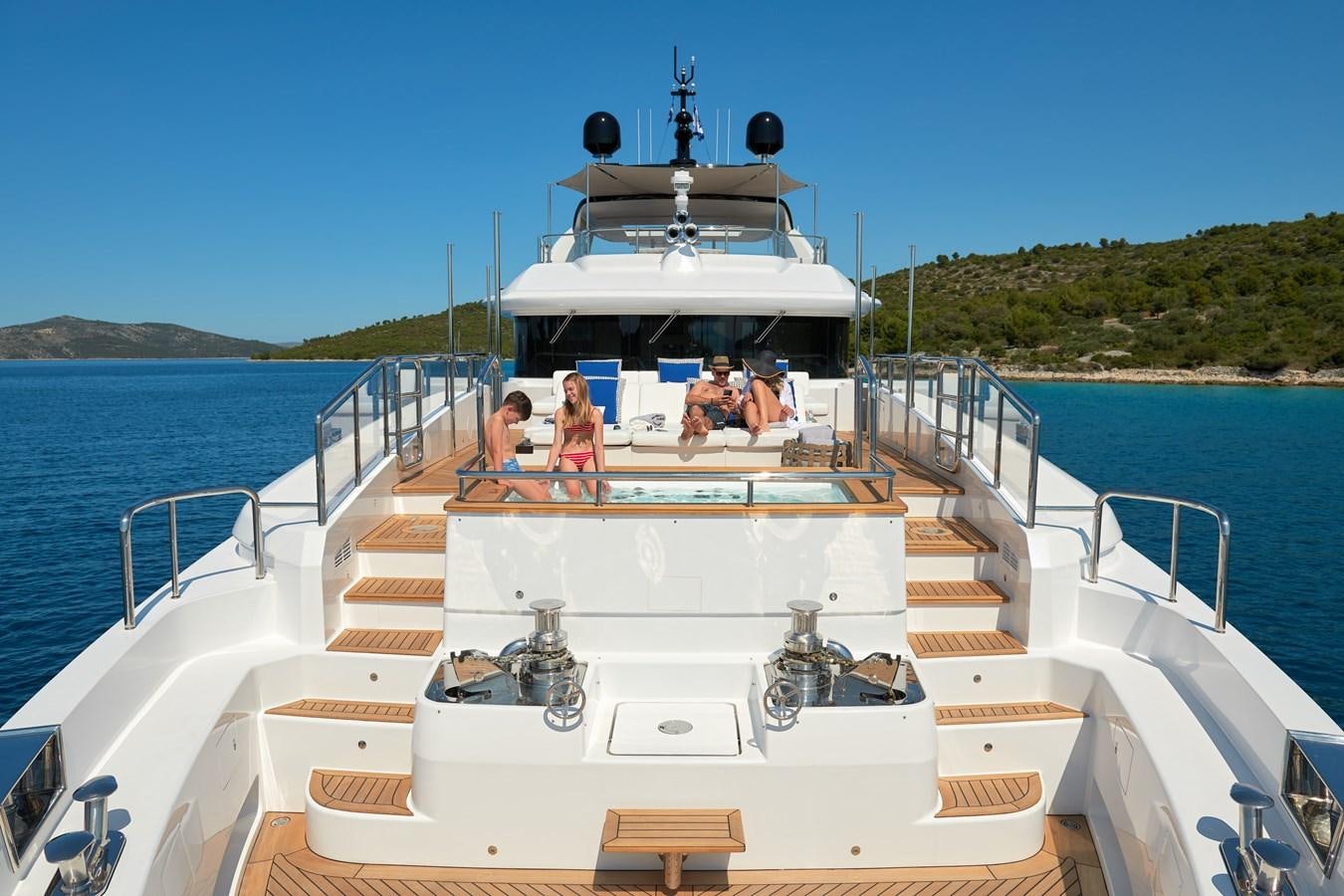 a boat with people on it aboard UNY Yacht for Sale