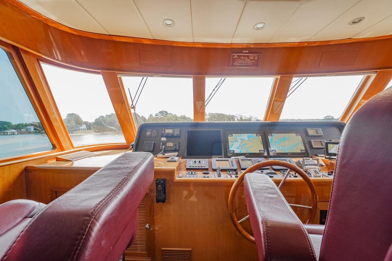 inside of a vehicle aboard THREE OF A KIND Yacht for Sale