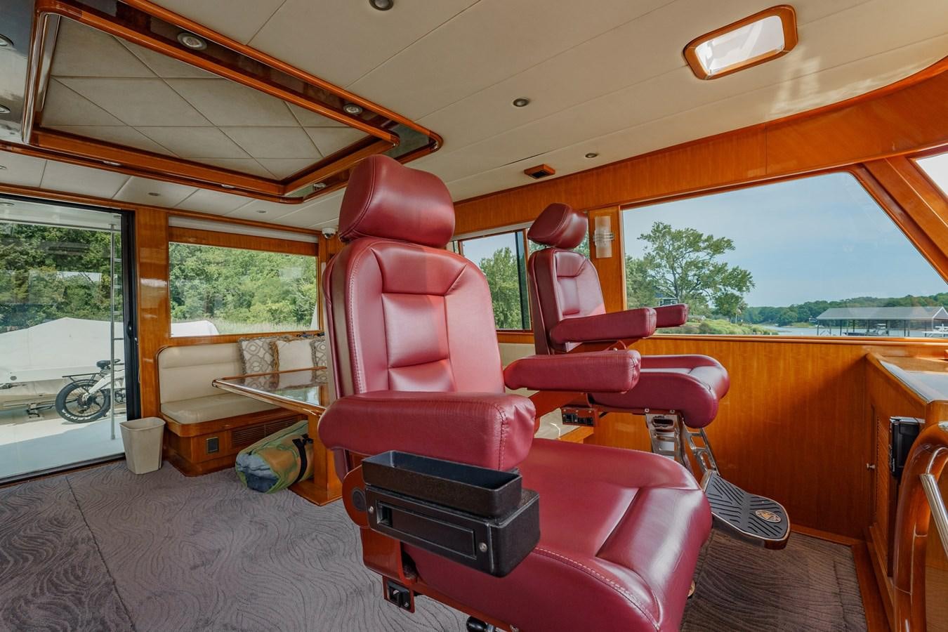 inside of a vehicle aboard THREE OF A KIND Yacht for Sale