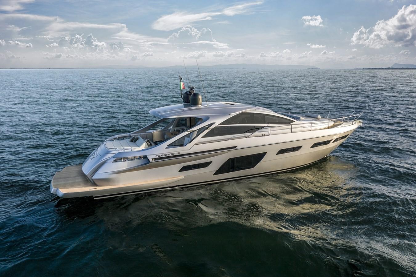 a white yacht in the water aboard NANCE Yacht for Sale