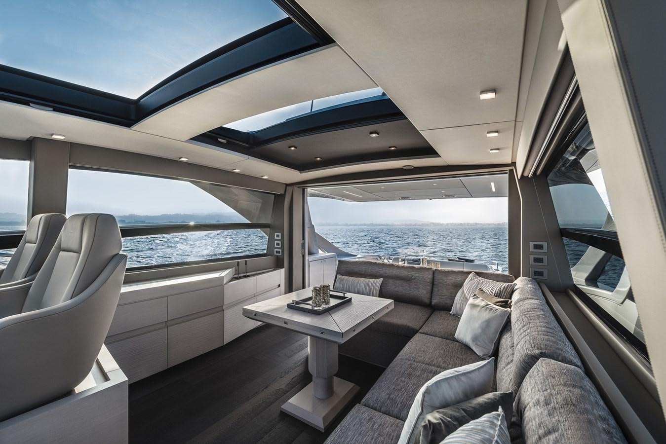 a car with a view of the ocean aboard NANCE Yacht for Sale