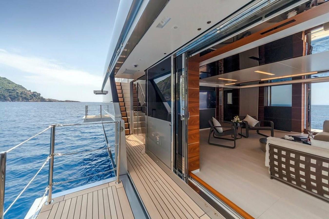 a boat on the water aboard LADY A Yacht for Sale