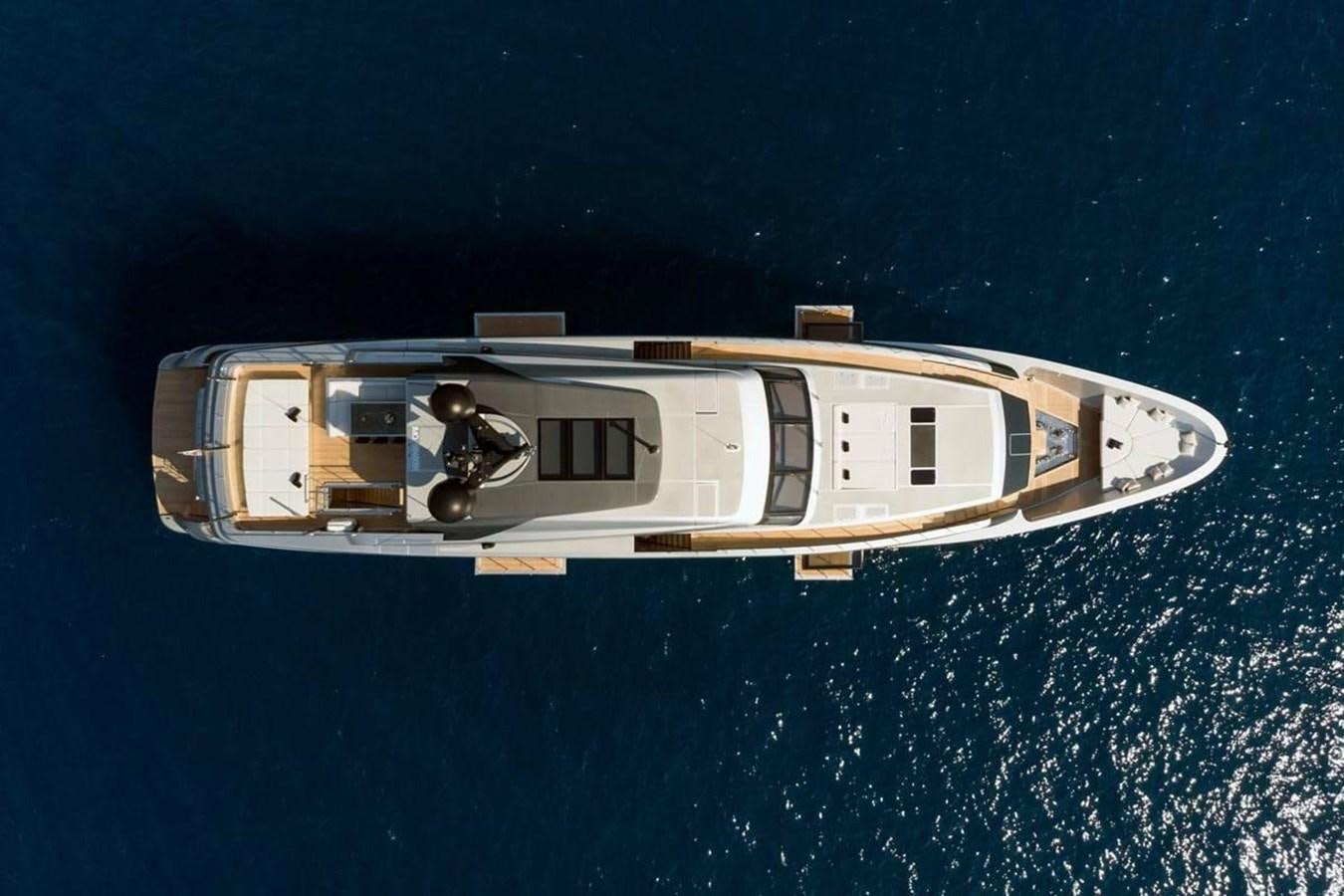 a space ship in the water aboard LADY A Yacht for Sale