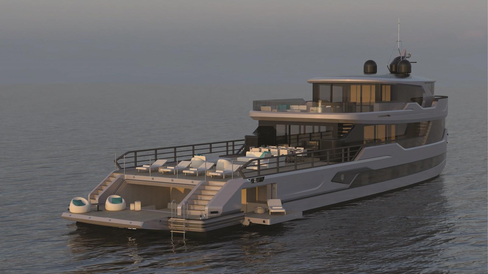 a couple of boats on the water aboard ALUNA 127 Yacht for Sale