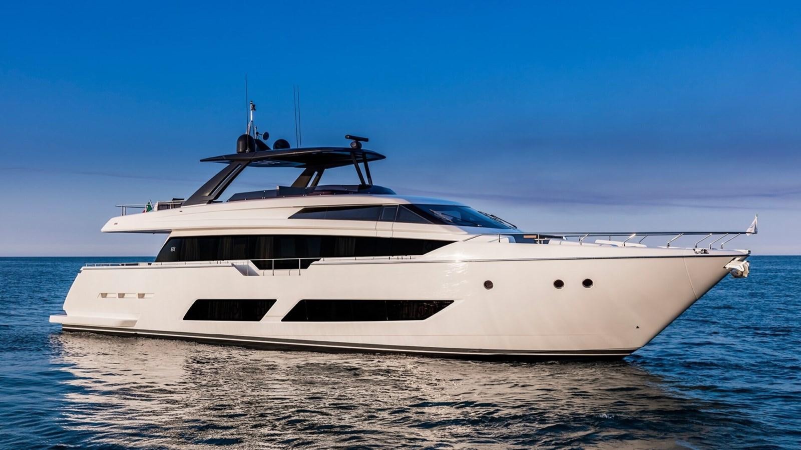 a white yacht on the water aboard WHITE SHARK Yacht for Sale