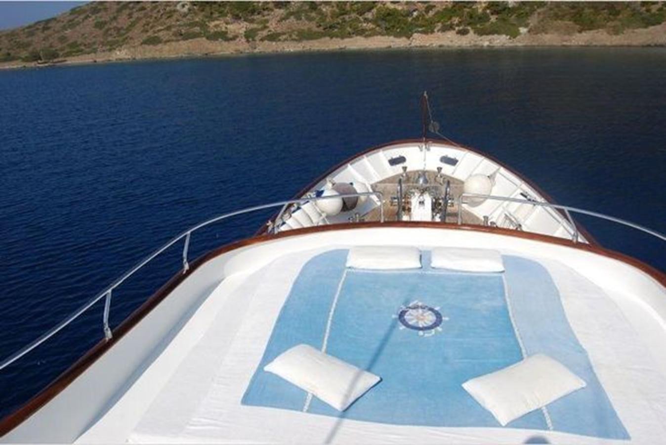 a boat on the water aboard PATRA Yacht for Sale