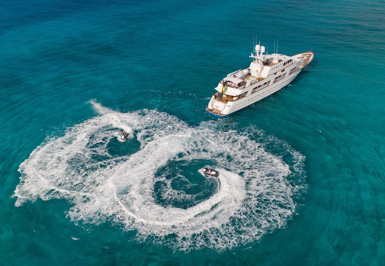 a ship in the water aboard RENA Yacht for Sale