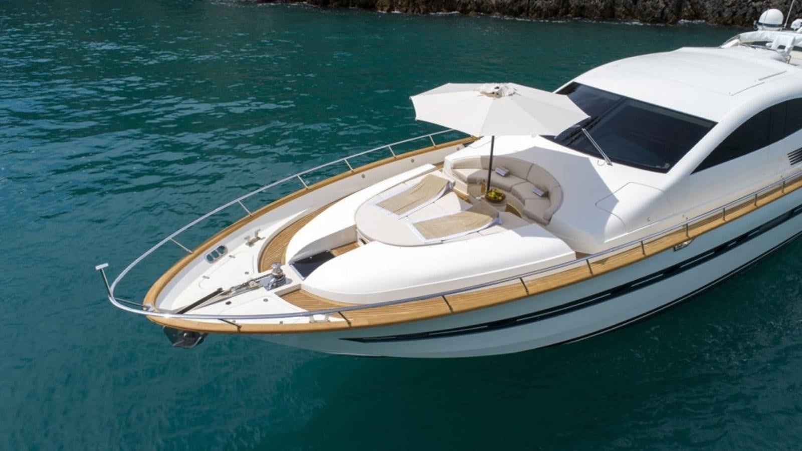 a white boat on the water aboard MIDNIGHT MADNESS Yacht for Sale