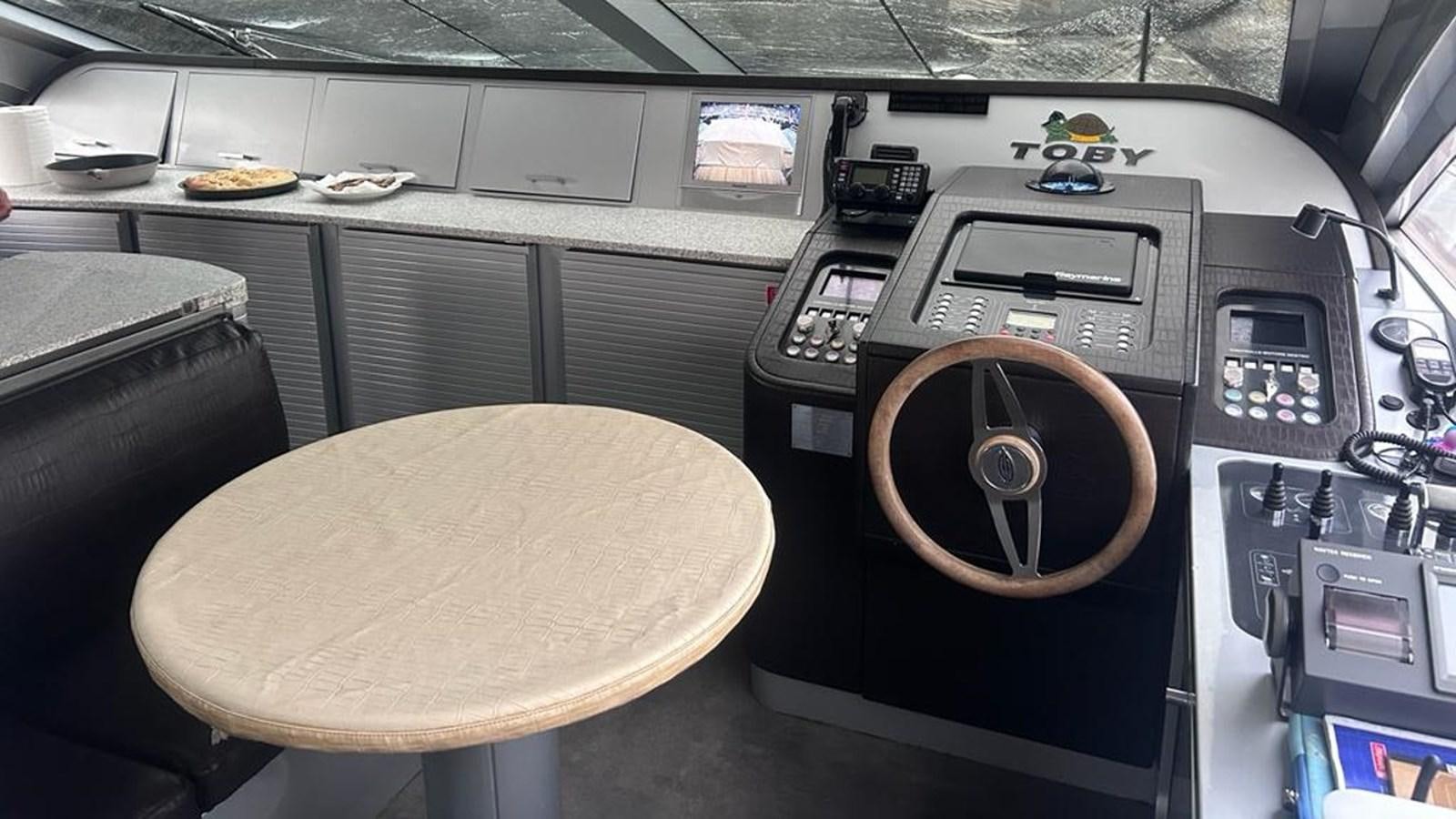 a cockpit of a plane aboard MIDNIGHT MADNESS Yacht for Sale