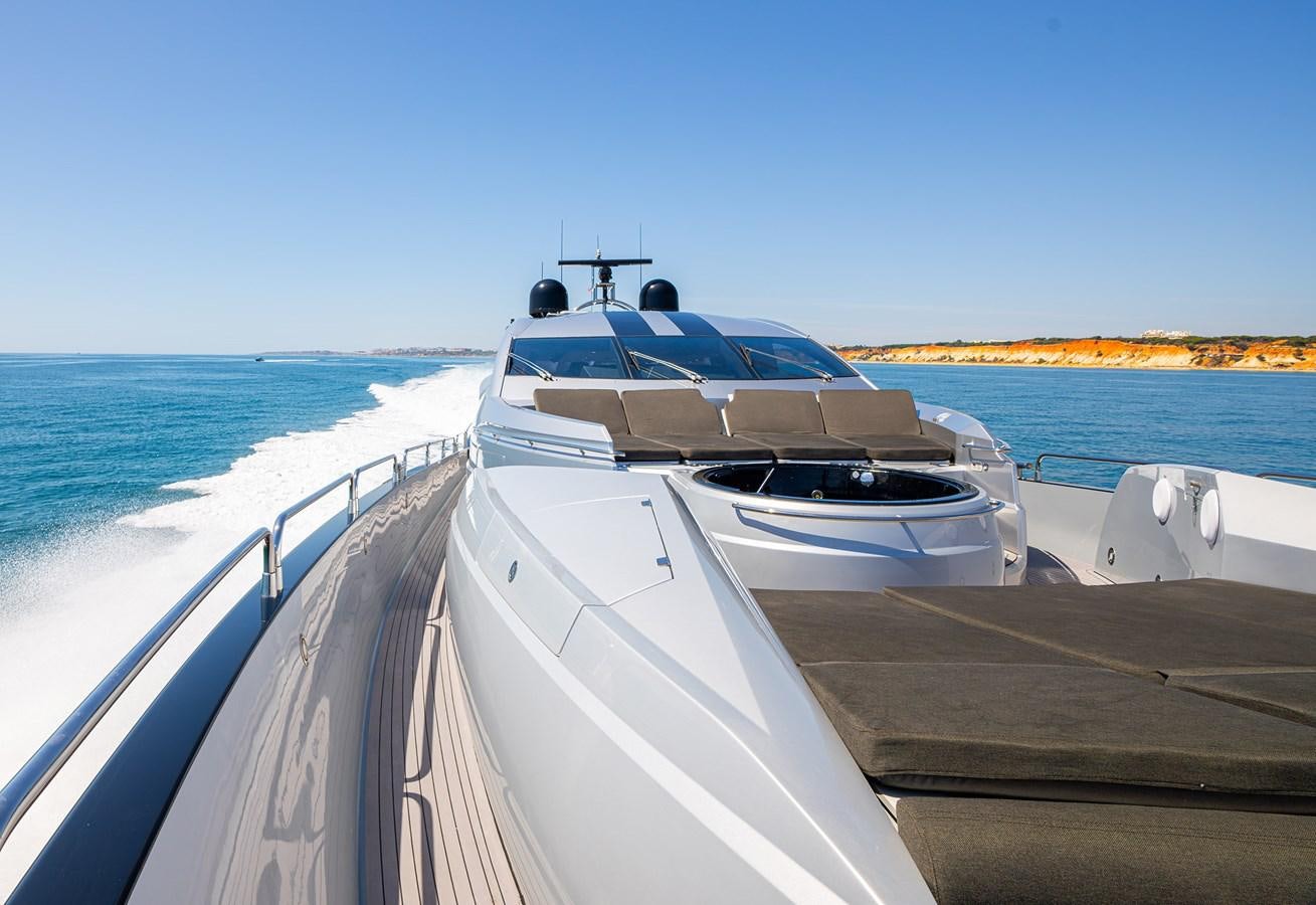 a boat on a dock aboard GEE WHIZZ Yacht for Sale