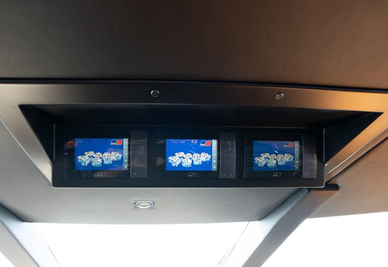 a black electronic device with blue lights aboard GEE WHIZZ Yacht for Sale