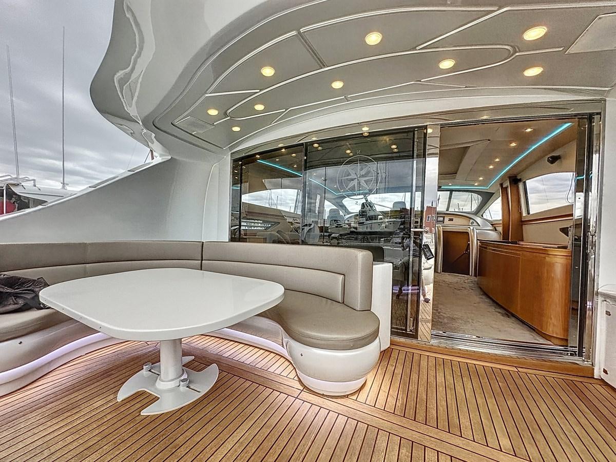 a modern bathroom with a large glass shower aboard NAUTILUS Yacht for Sale