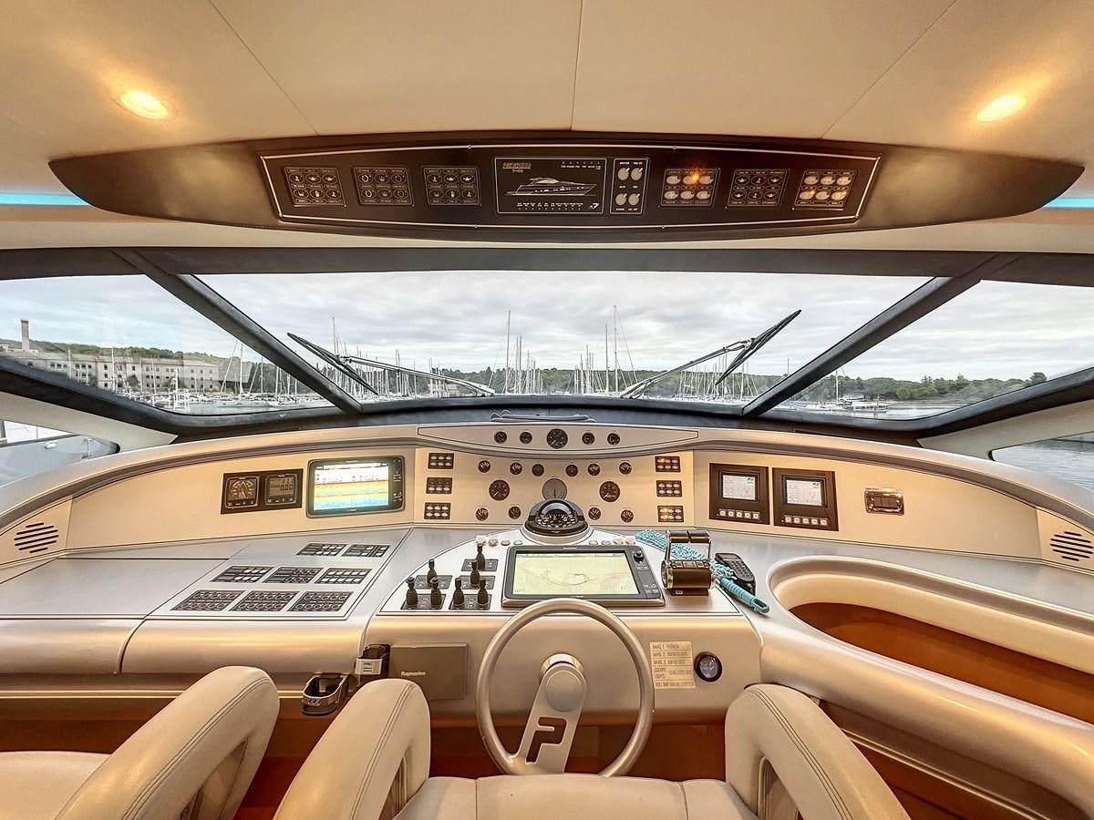 inside of a car aboard NAUTILUS Yacht for Sale