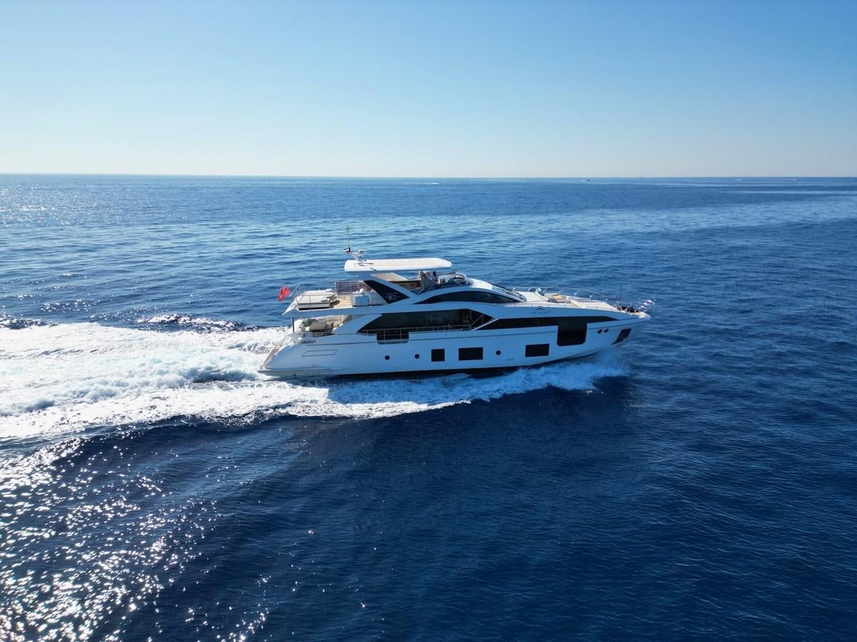 a boat on the water aboard GRANDE 27M Yacht for Sale