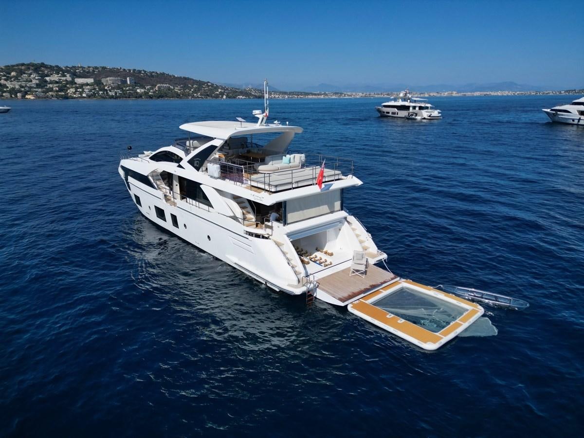 a boat on the water aboard GRANDE 27M Yacht for Sale