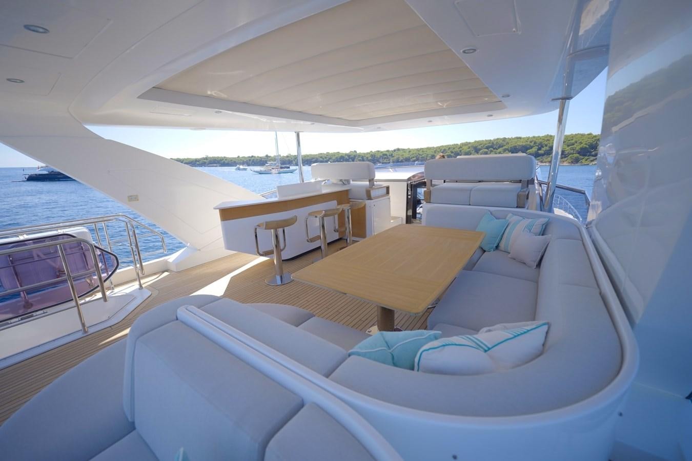 a boat on the water aboard GRANDE 27M Yacht for Sale