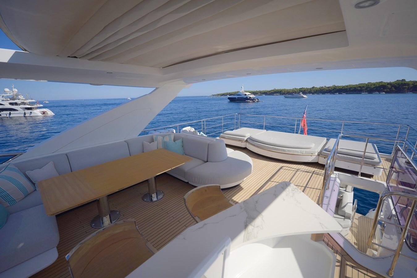 a boat on the water aboard GRANDE 27M Yacht for Sale