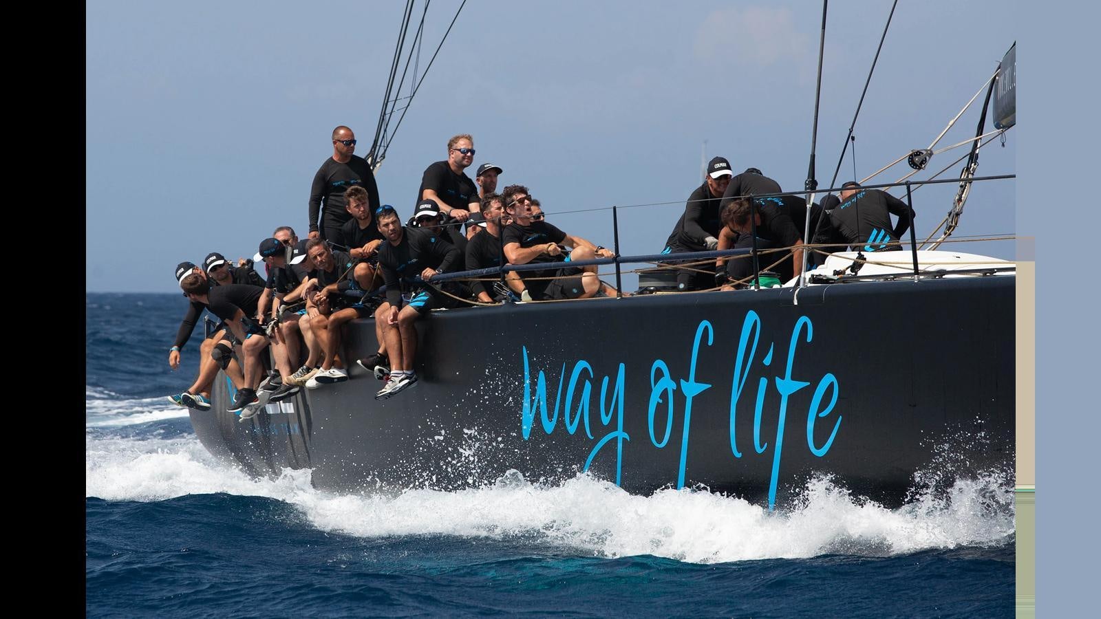 a boat full of people aboard SUPER MAXI 86 / WAY OF LIFE Yacht for Sale