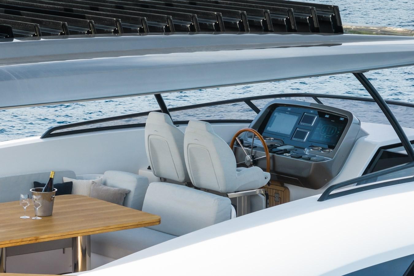 the inside of a boat aboard SWG Yacht for Sale