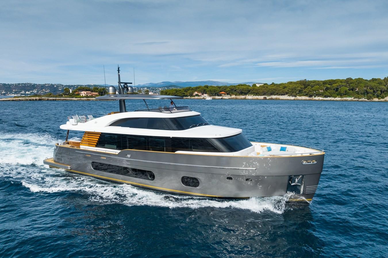 a boat on the water aboard SWG Yacht for Sale