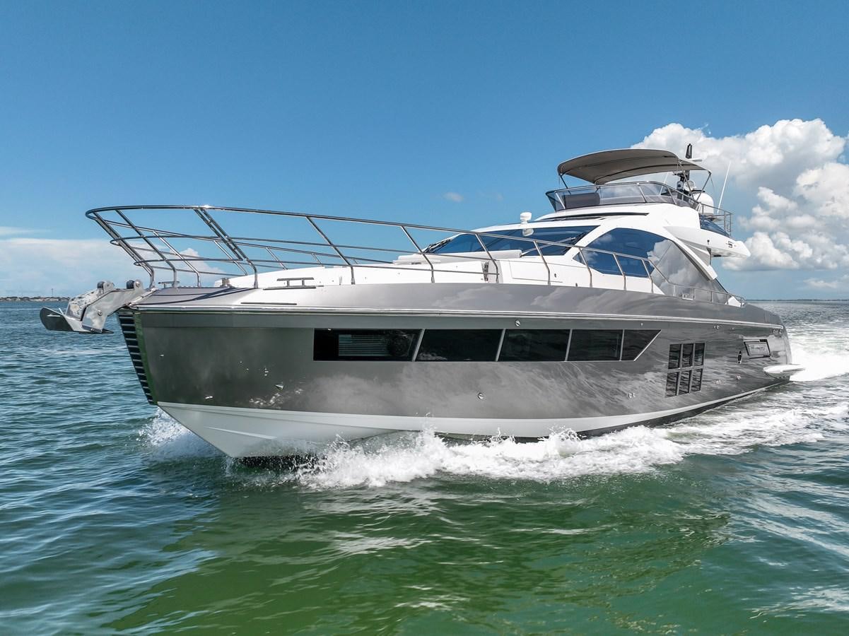 a boat in the water aboard ZERO DIMENSION Yacht for Sale