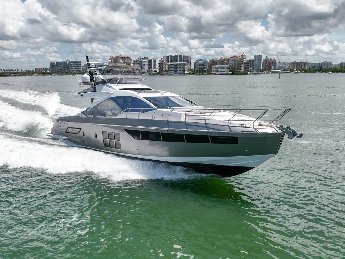 a boat on the water aboard ZERO DIMENSION Yacht for Sale
