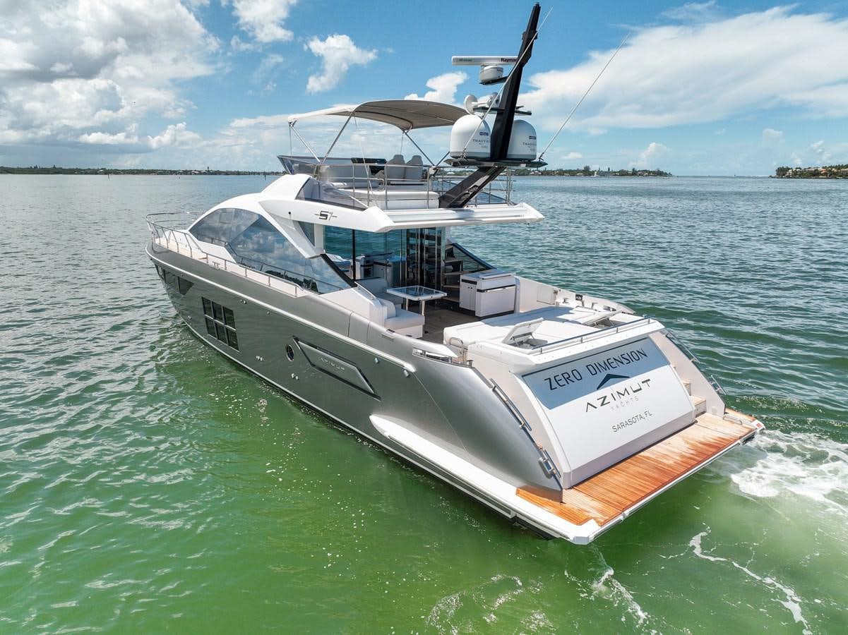 a boat on the water aboard ZERO DIMENSION Yacht for Sale