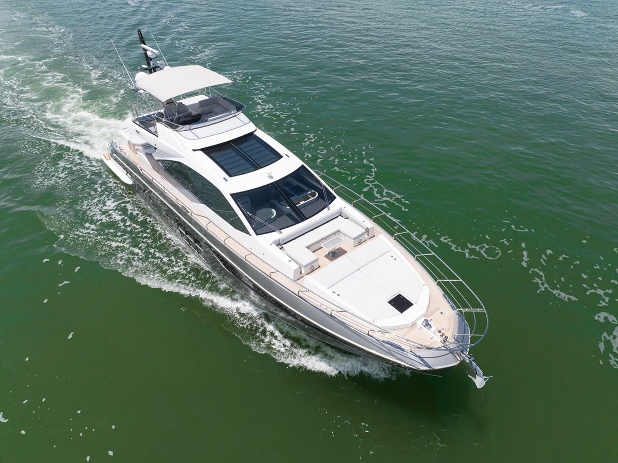 a boat on the water aboard ZERO DIMENSION Yacht for Sale
