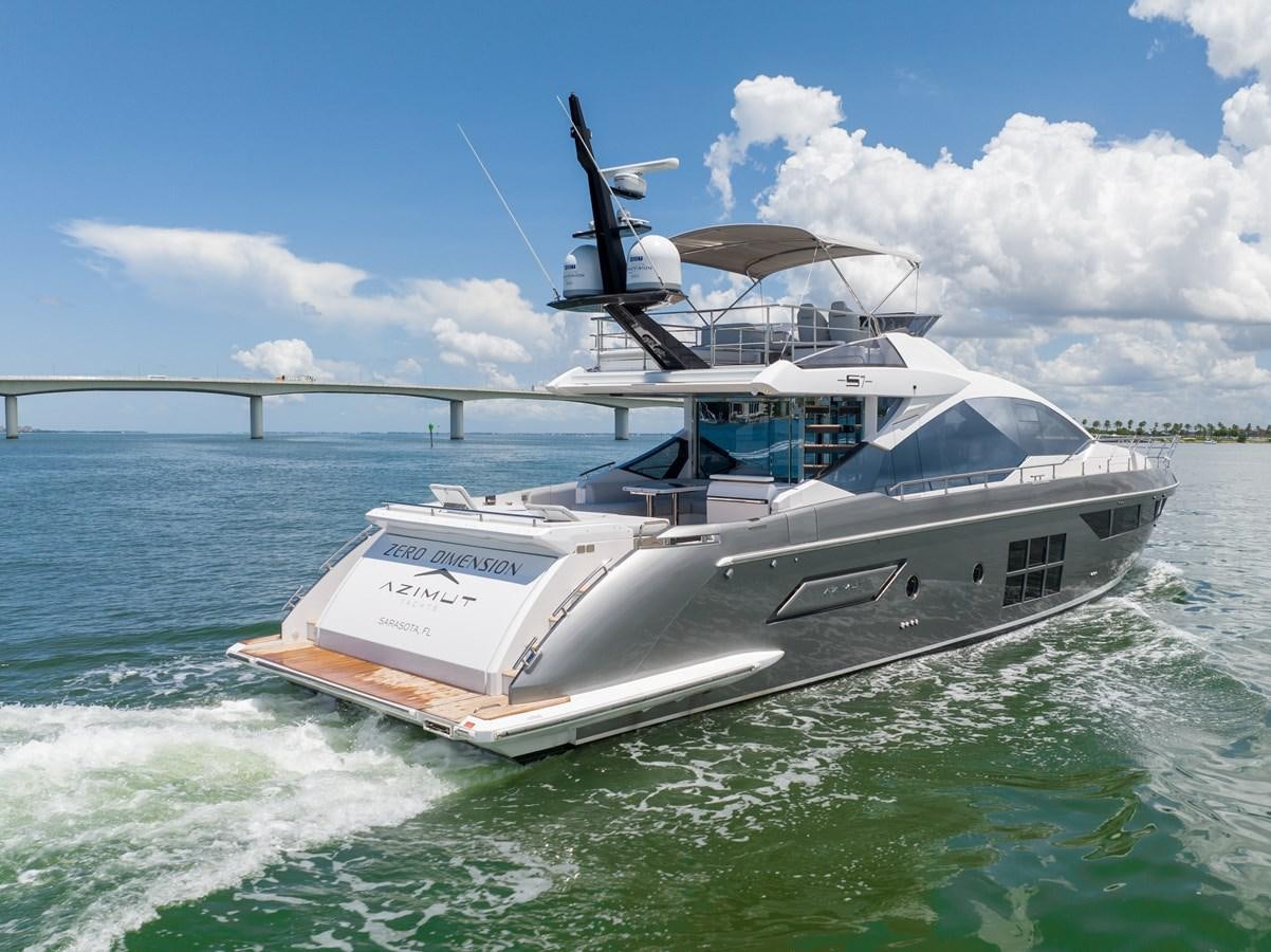 a boat on the water aboard ZERO DIMENSION Yacht for Sale