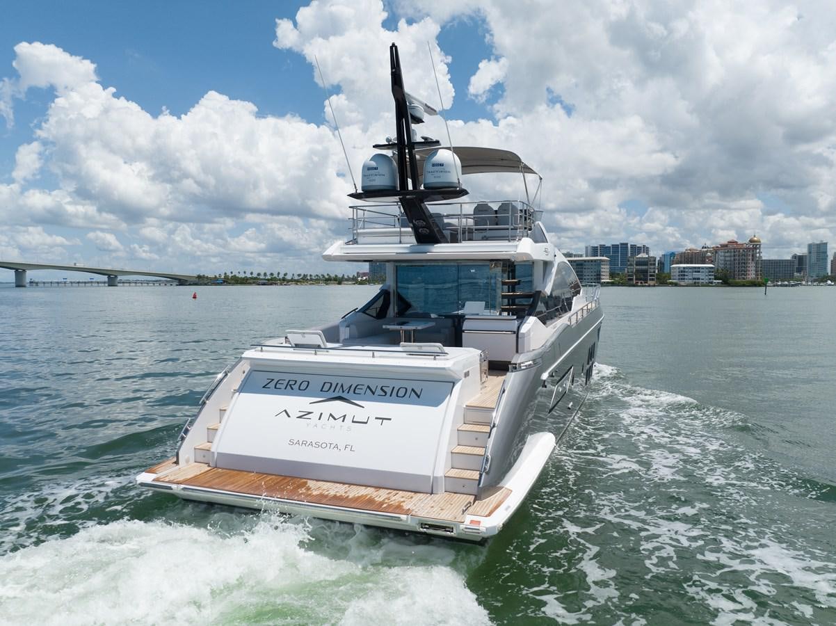 a boat on the water aboard ZERO DIMENSION Yacht for Sale