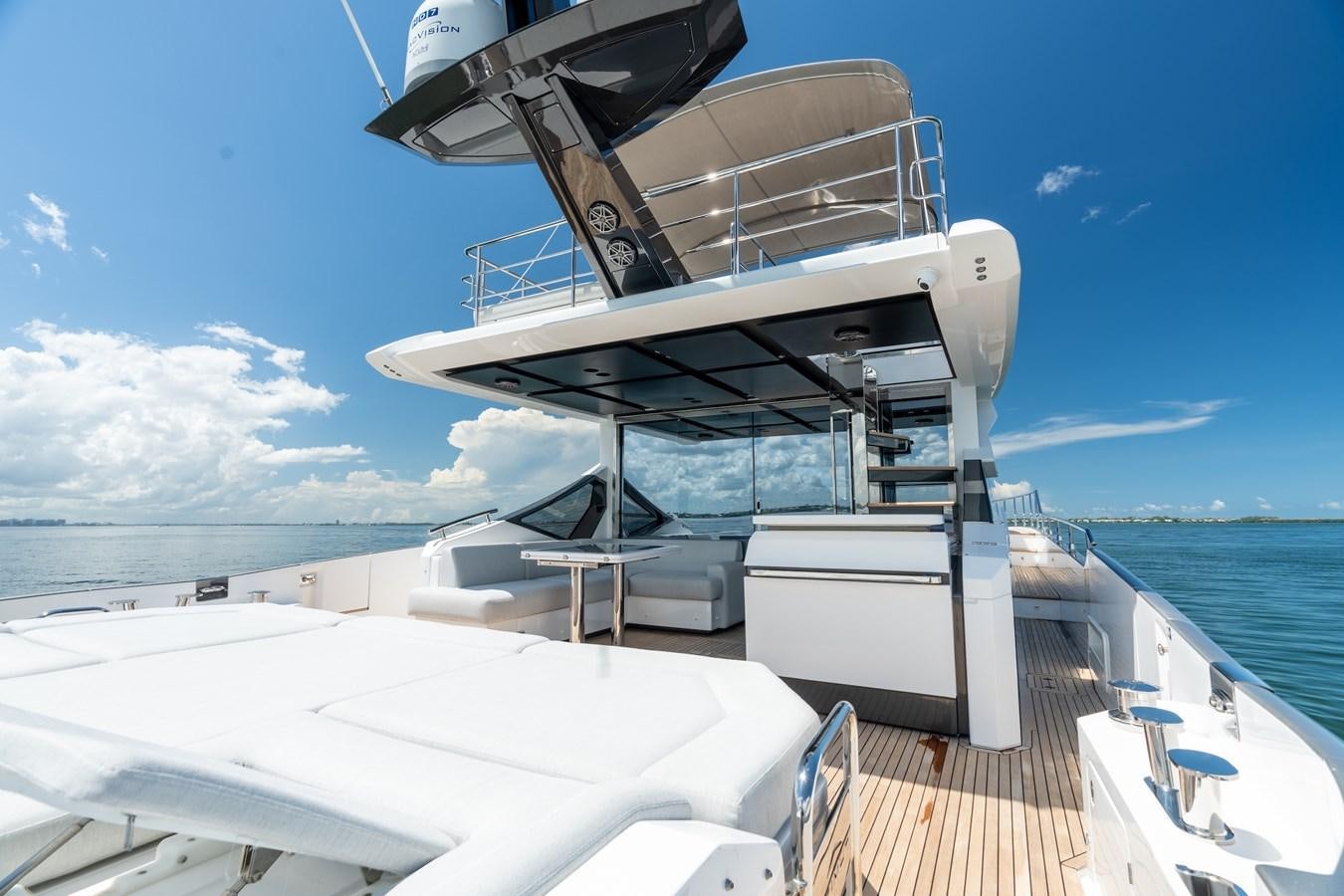 a boat on a boat aboard ZERO DIMENSION Yacht for Sale