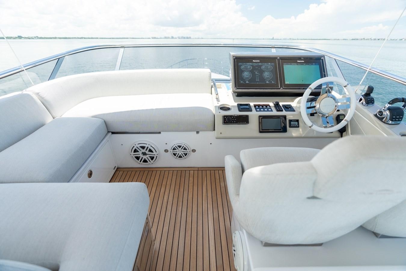 the inside of a boat aboard ZERO DIMENSION Yacht for Sale