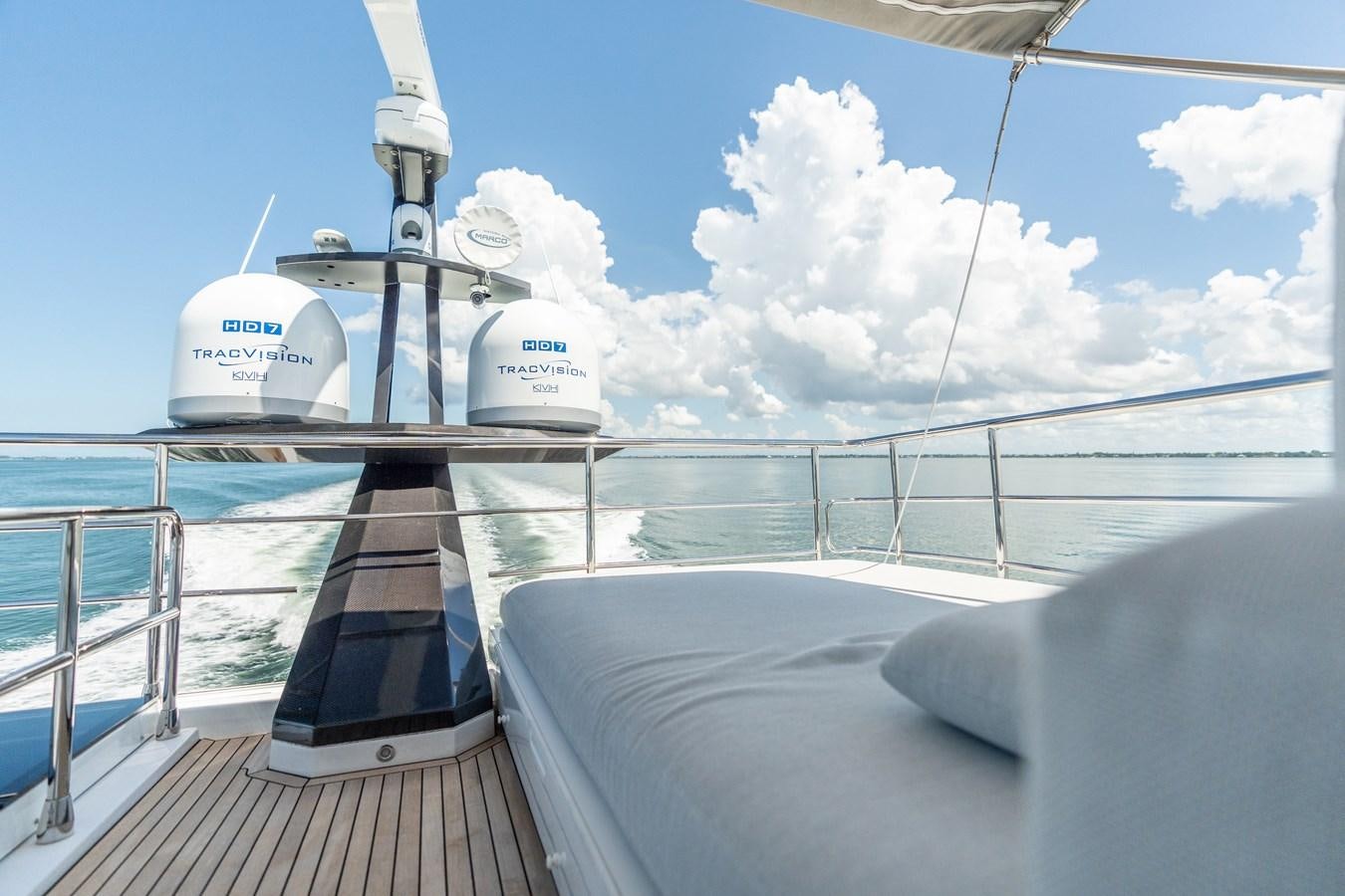 a boat on the water aboard ZERO DIMENSION Yacht for Sale