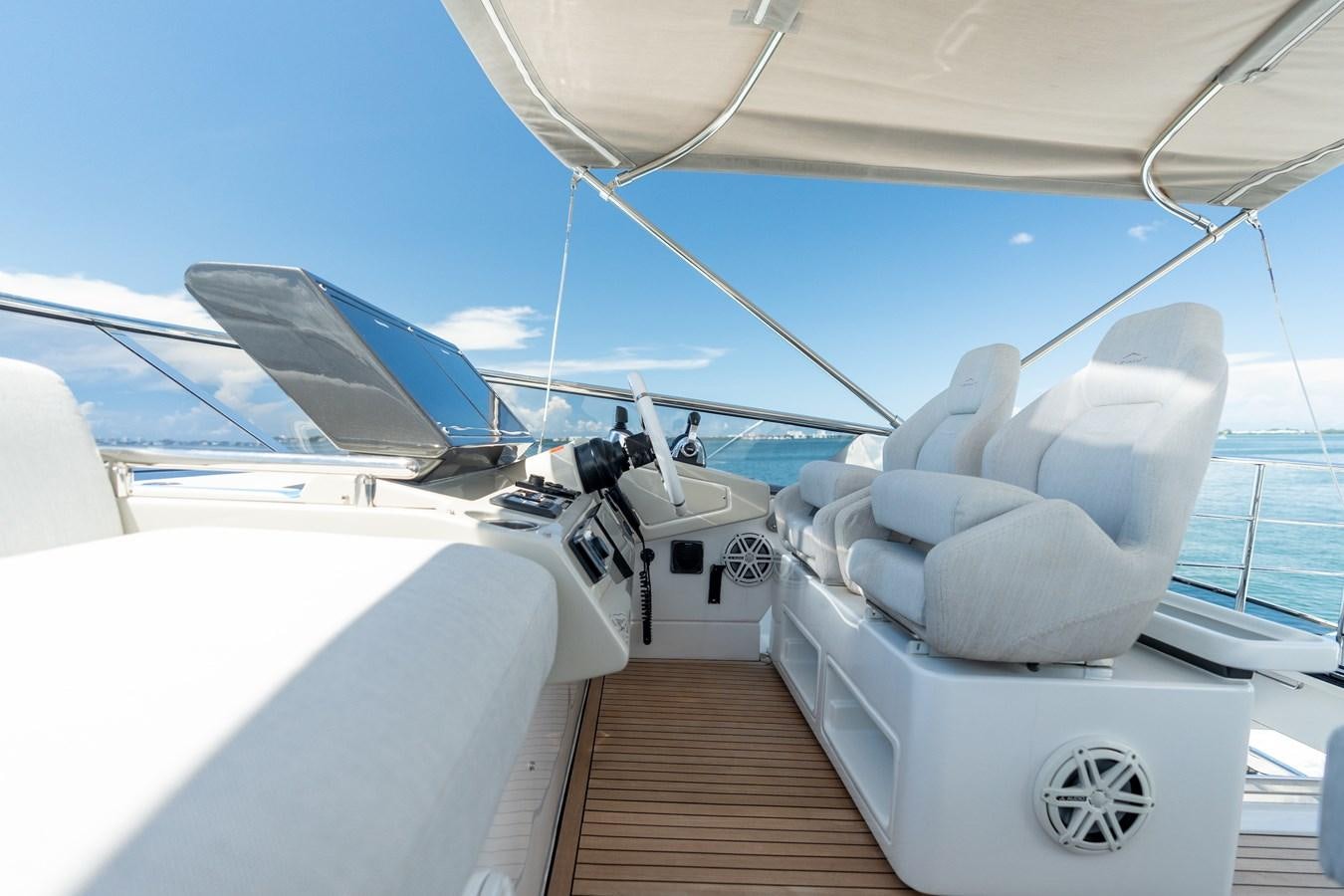 the front of a boat aboard ZERO DIMENSION Yacht for Sale