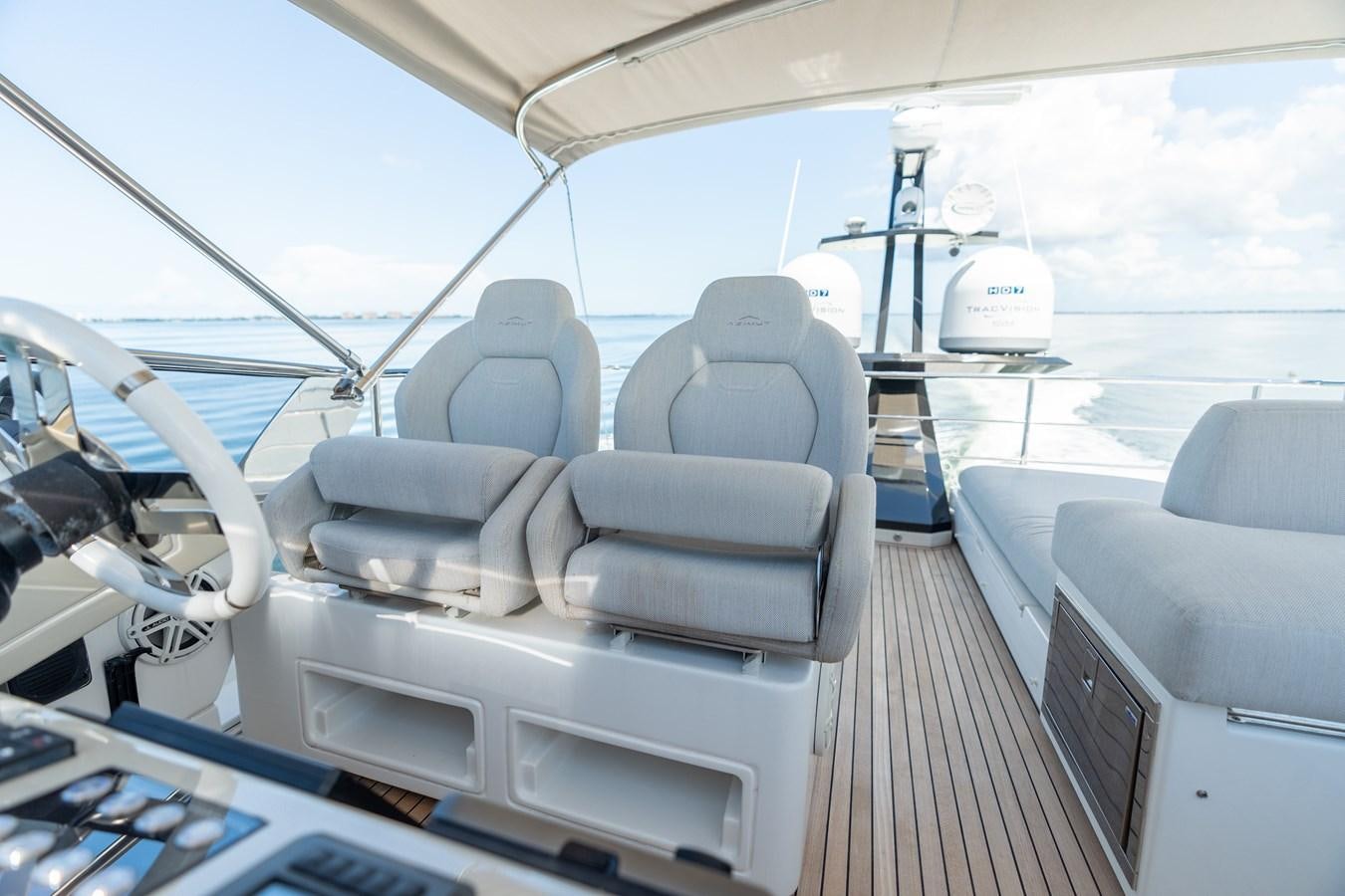 inside of a white tent aboard ZERO DIMENSION Yacht for Sale