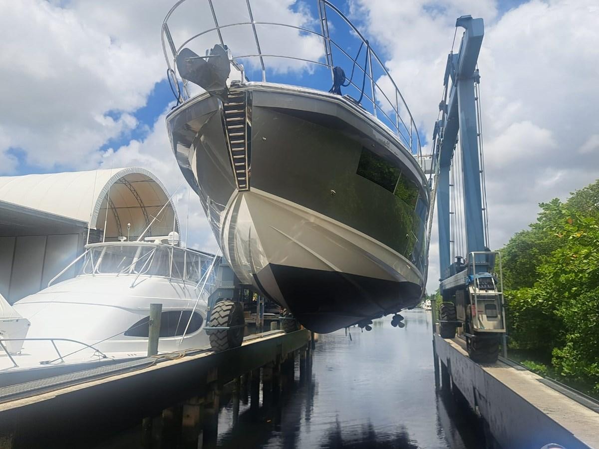 a couple of large boats docked aboard ZERO DIMENSION Yacht for Sale