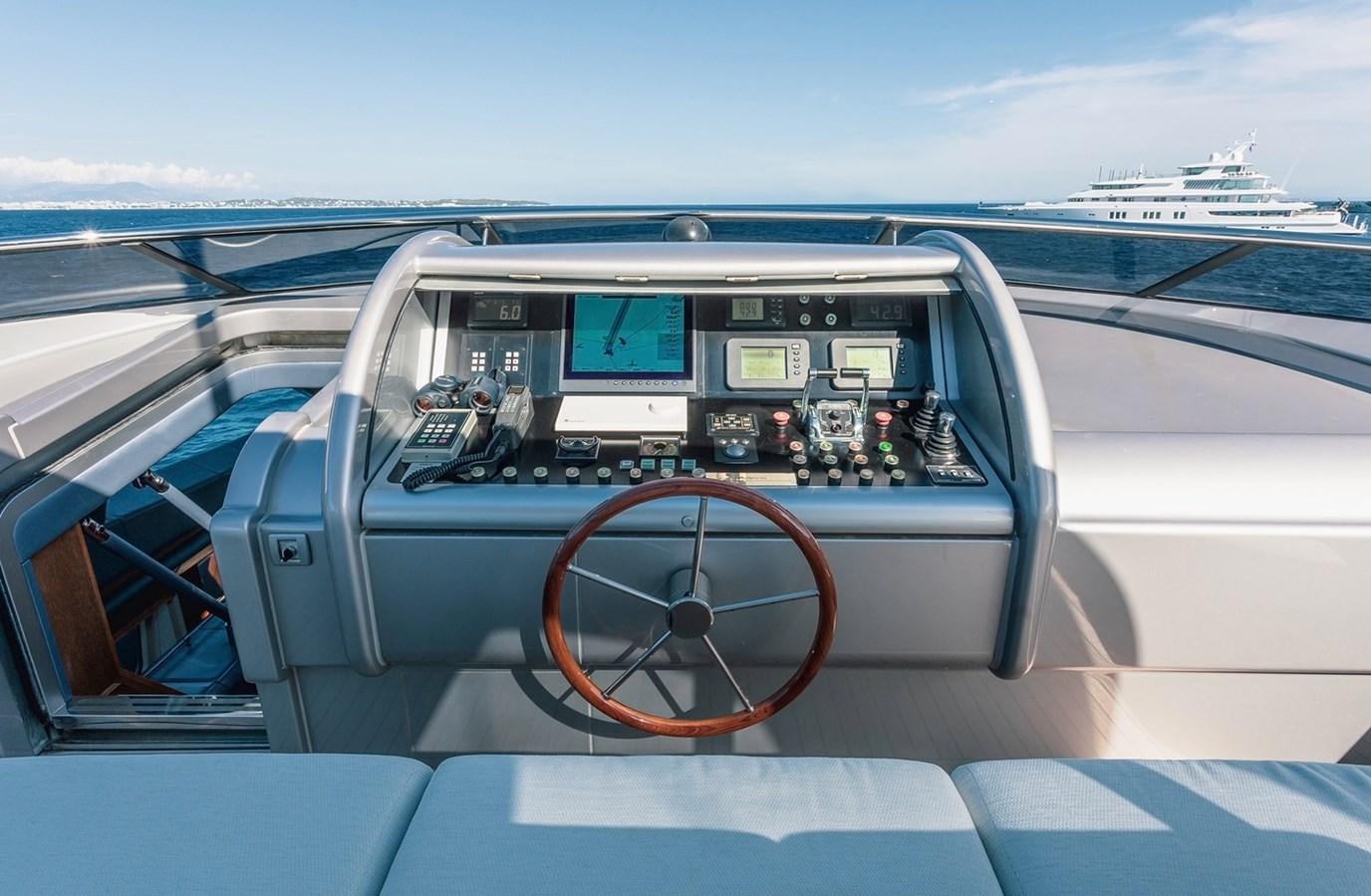 the inside of a car aboard AD LIB Yacht for Sale