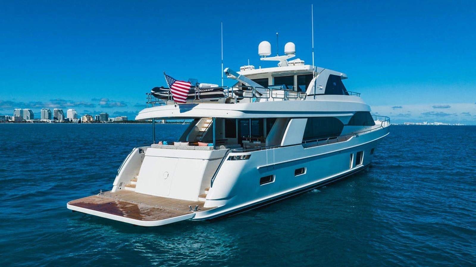 a boat on the water aboard FAR NIENTE Yacht for Sale