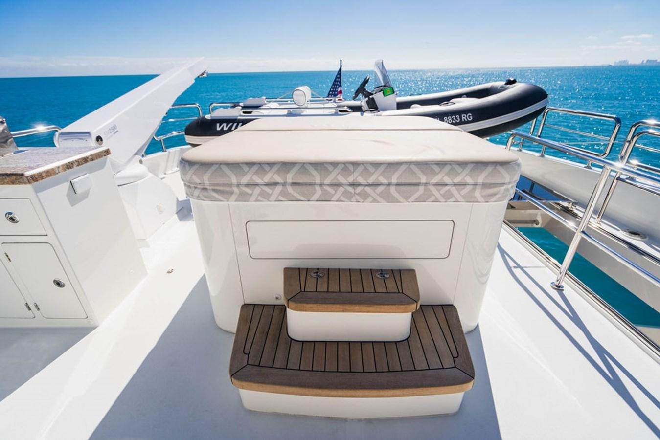 a boat on a boat aboard FAR NIENTE Yacht for Sale