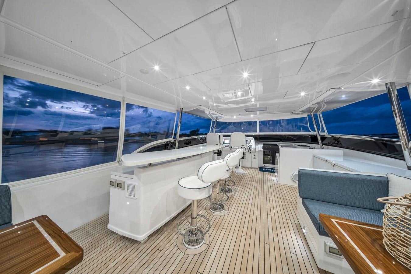 a room with a table and chairs aboard ANOTHER IMPULSIVE DECISION Yacht for Sale