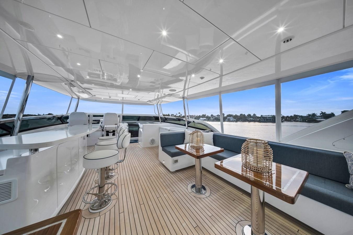 a room with a table and chairs aboard ANOTHER IMPULSIVE DECISION Yacht for Sale