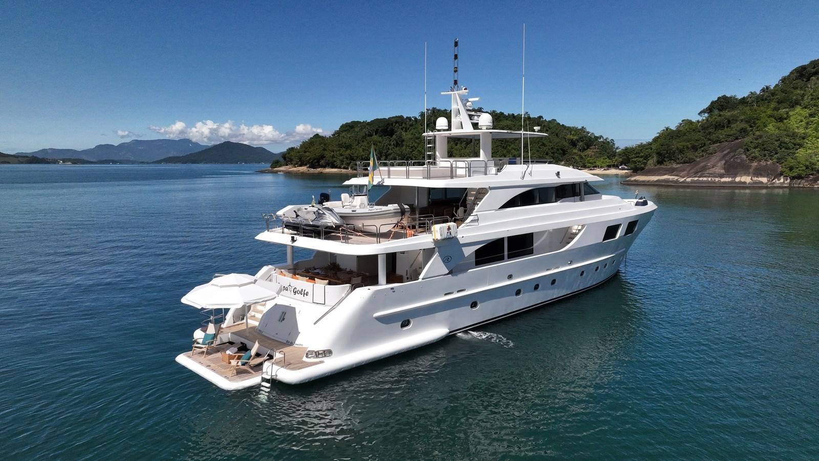 a boat in the water aboard PAPA-GOLFE Yacht for Sale