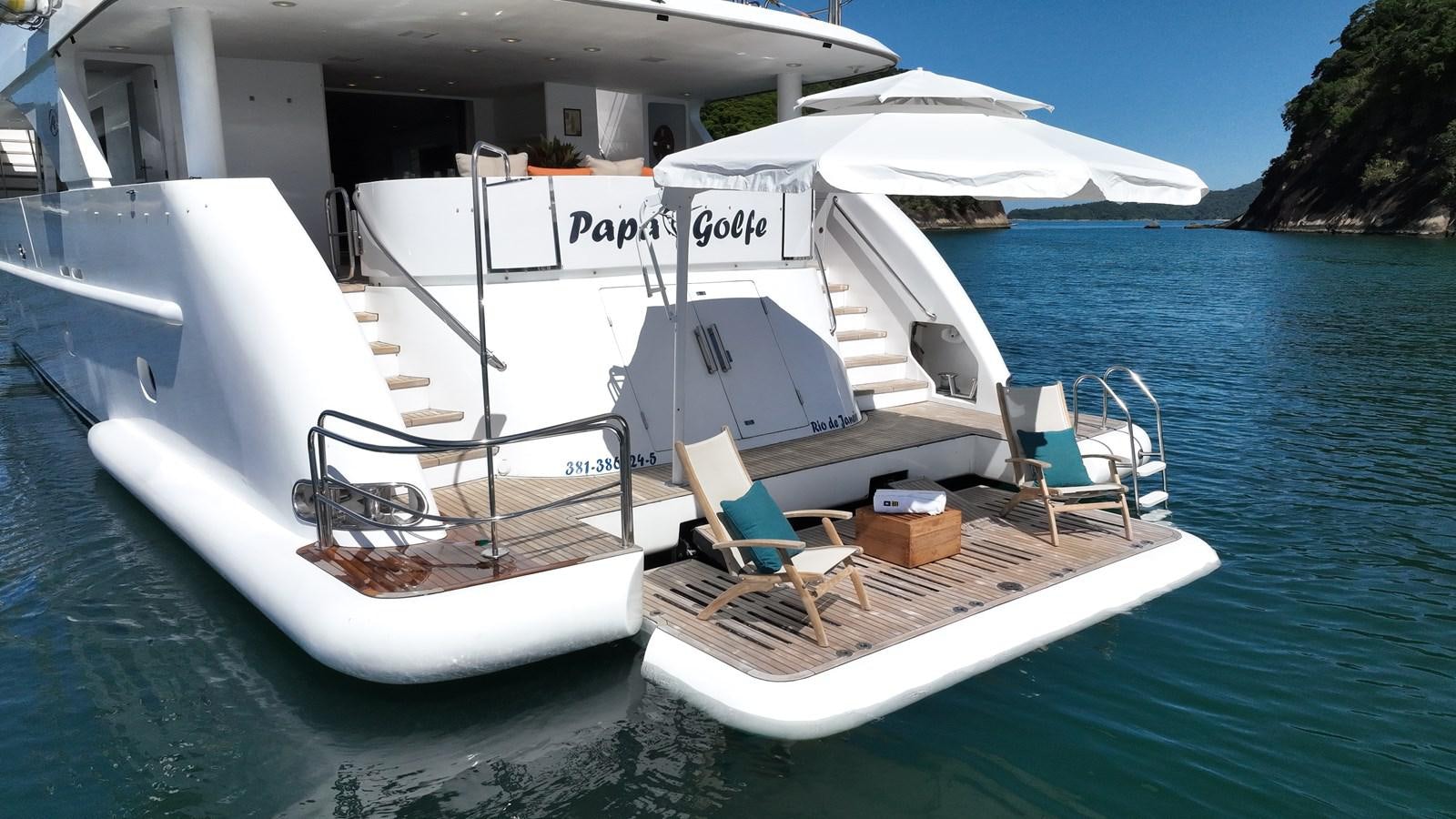 a boat on the water aboard PAPA-GOLFE Yacht for Sale