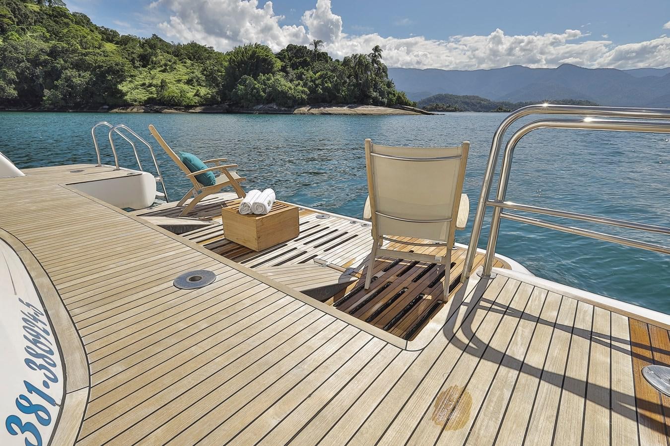 a boat on the water aboard PAPA-GOLFE Yacht for Sale