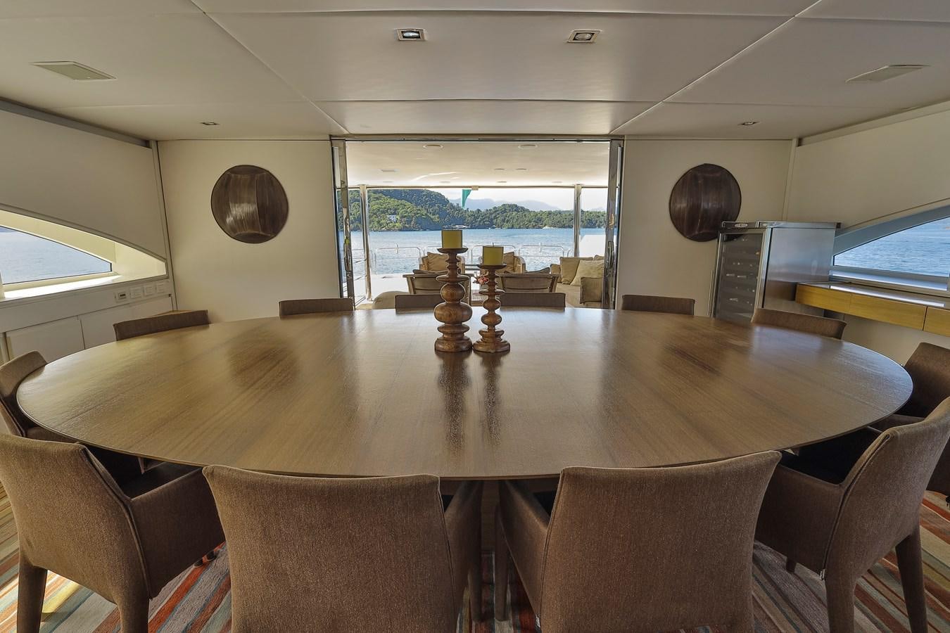 a game on a table aboard PAPA-GOLFE Yacht for Sale